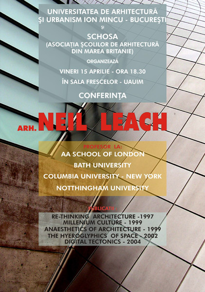 NEIL LEACH lecture