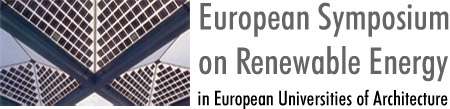 European Symposium on Renewable Energy in European Universities of Architecture